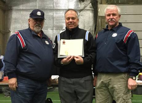 From left – NYSBUA President Ron Gabriel, Eric Olsen clinic co-chair, Dennis Williams, NYSBUA Sergeant At-Arms.